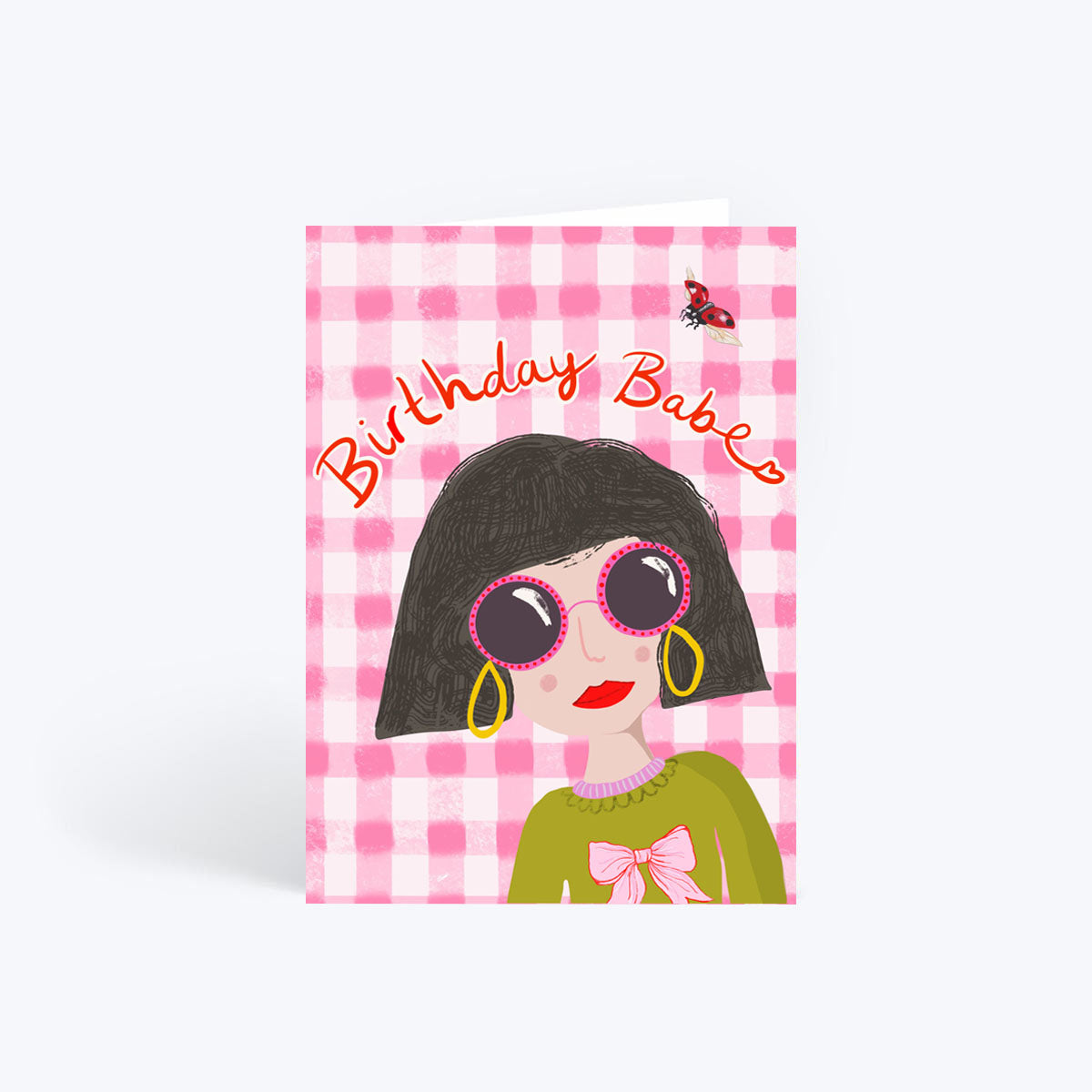 Paris girl birthday card