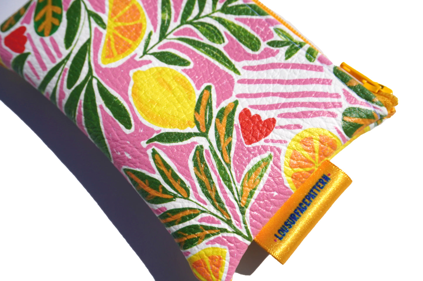 Vegan leather lemons purse