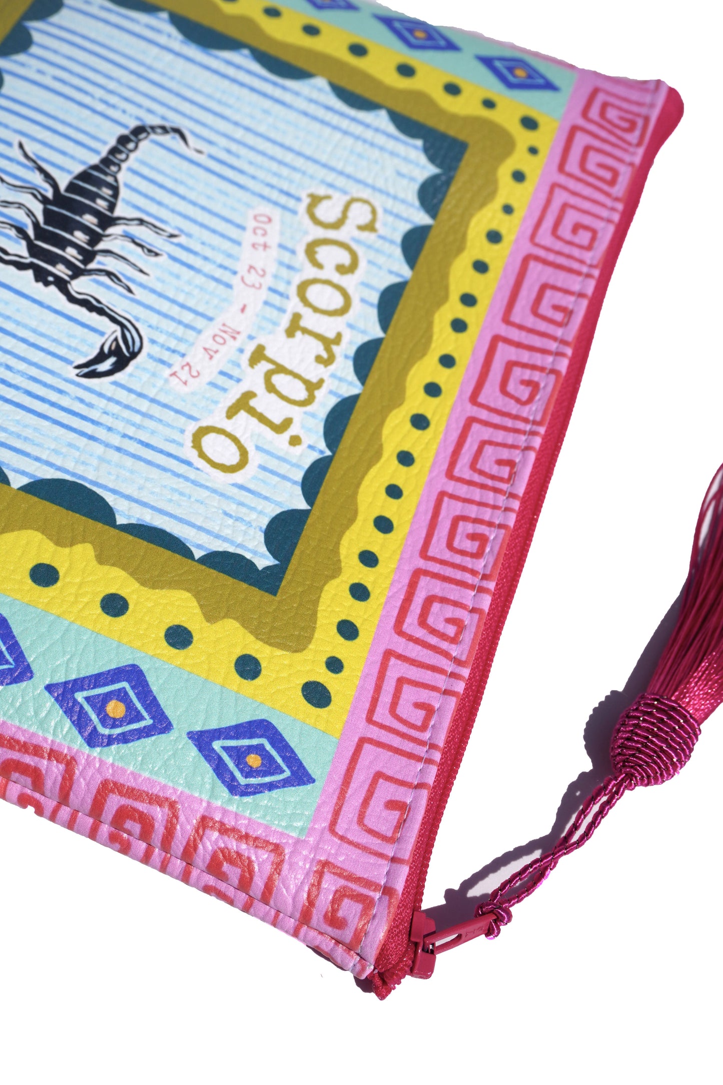 Scorpio vegan leather makeup bag