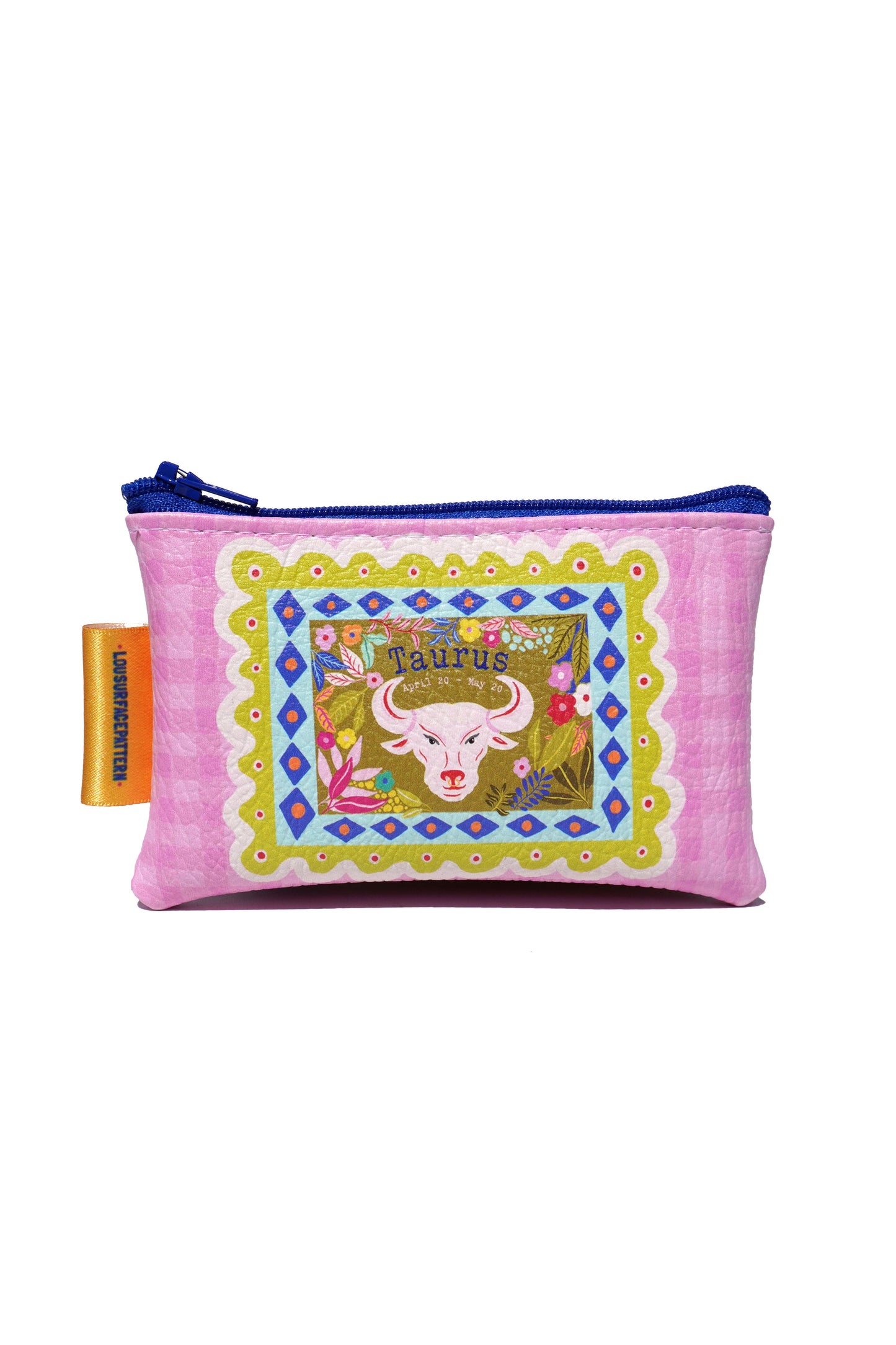 Taurus vegan leather purse