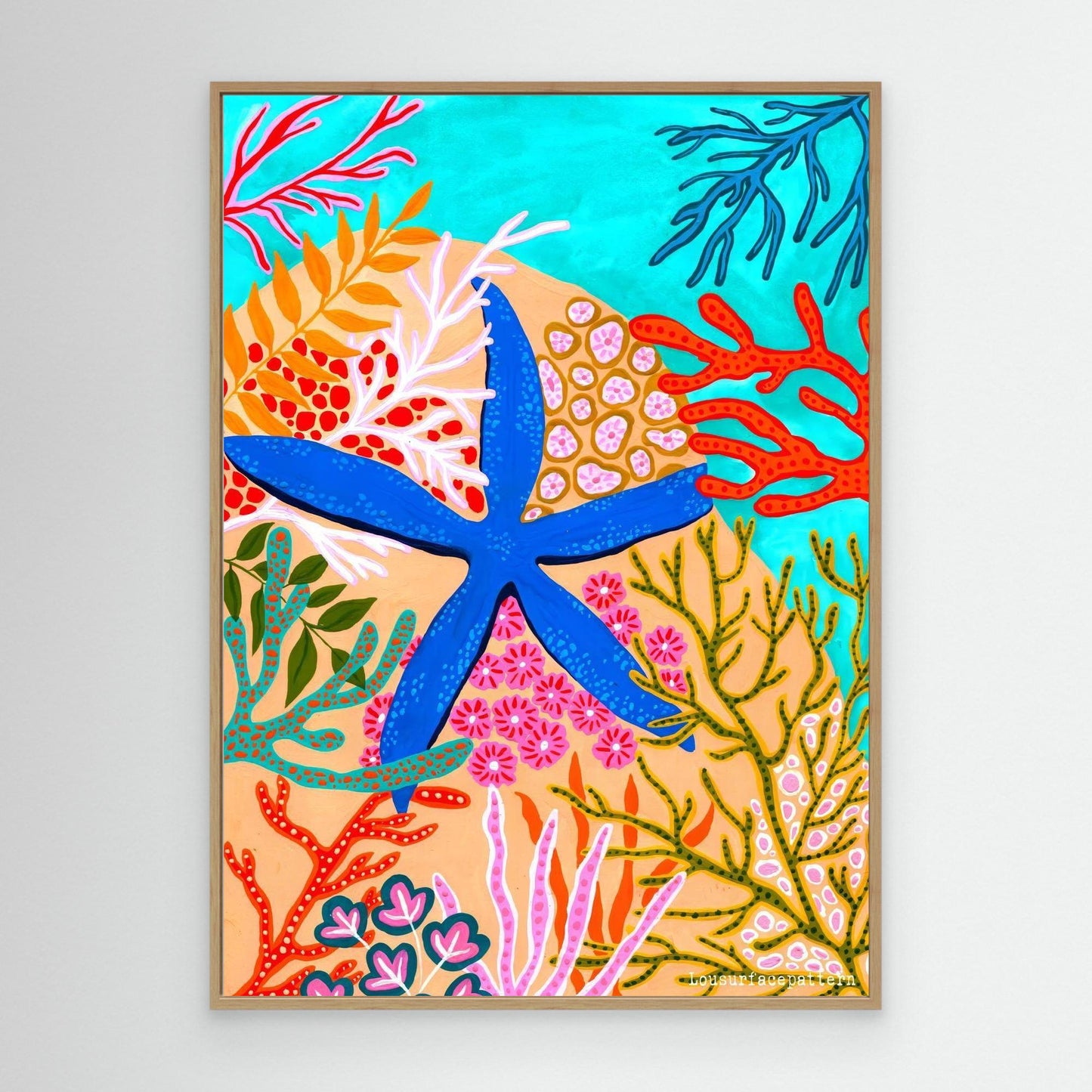 "Corals" Canvas print