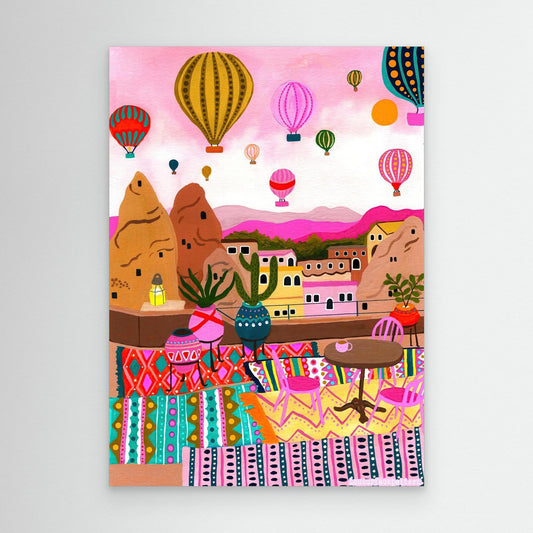 "Hot air balloon" canvas print