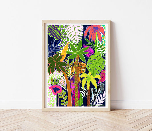 Tiger and Zebra print