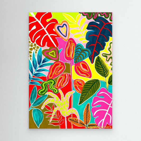 "Colourful tropicals" Canvas print