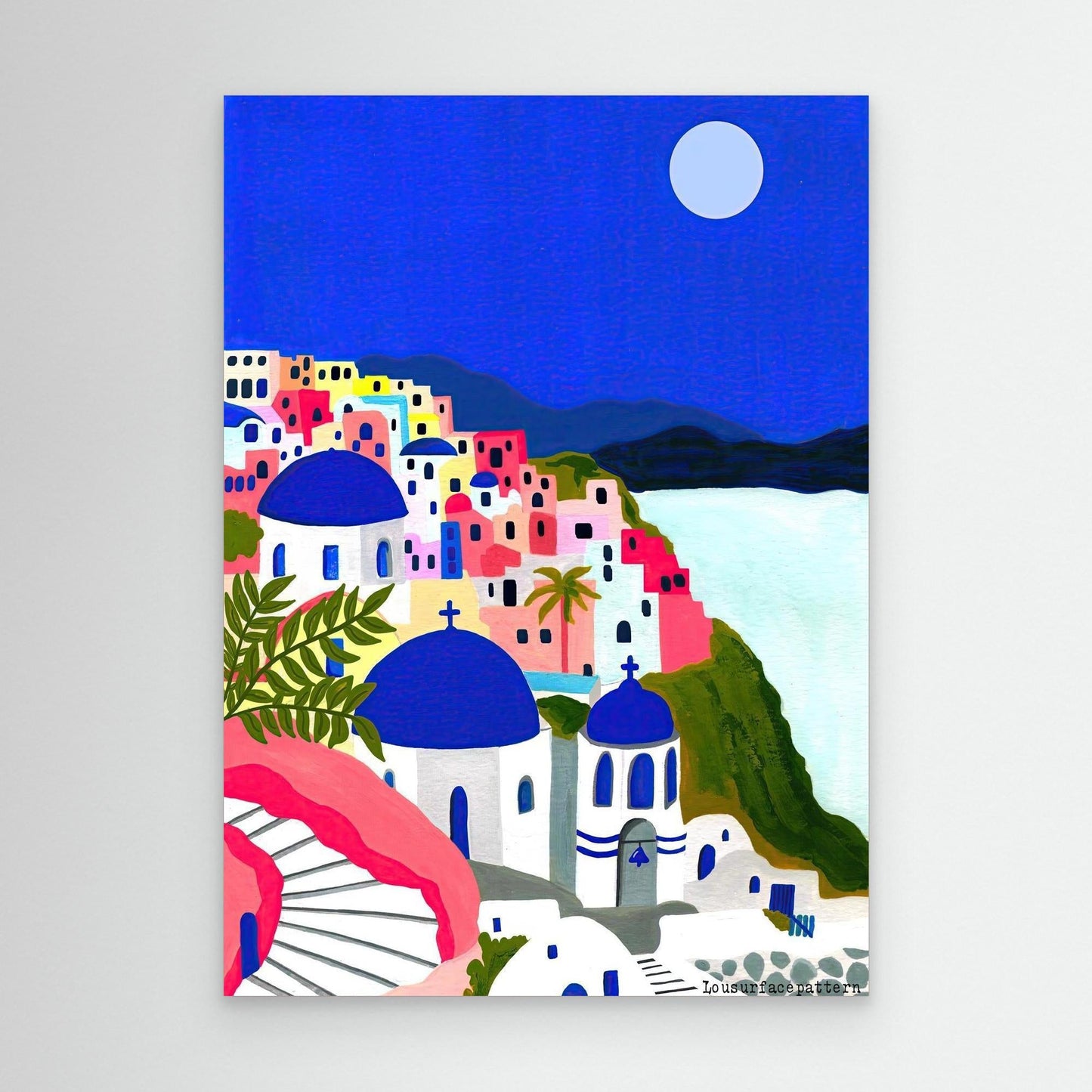 "Santorini" Canvas Print