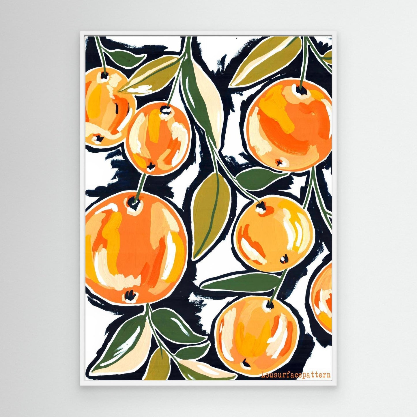 "Oranges white" Canvas print