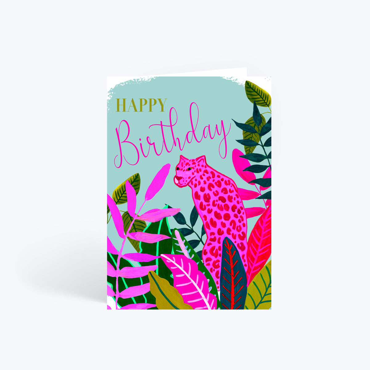 Tropical pink panther card