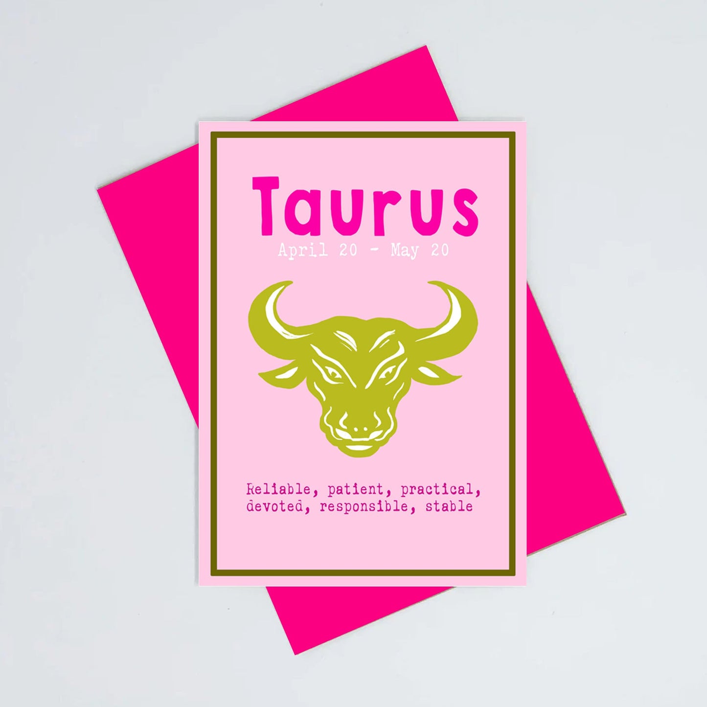 Taurus birthday card