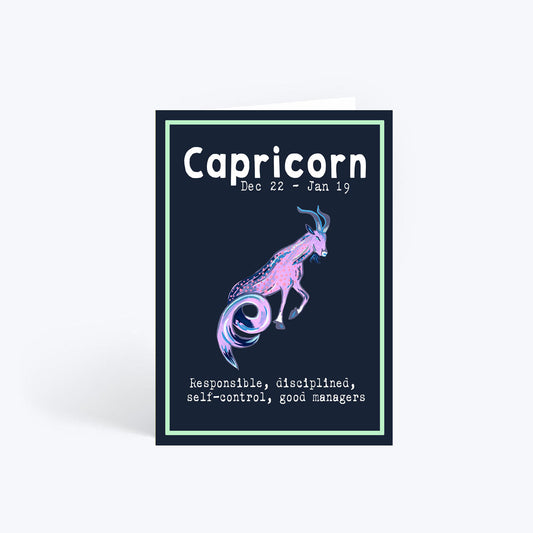 Capricorn birthday card