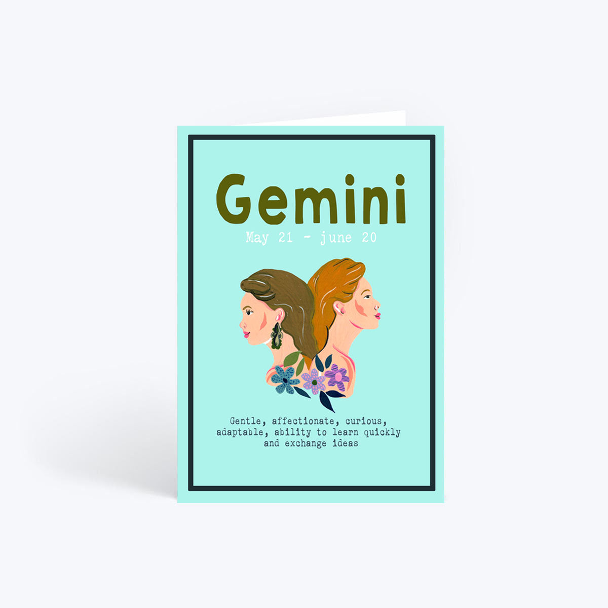Gemini birthday card