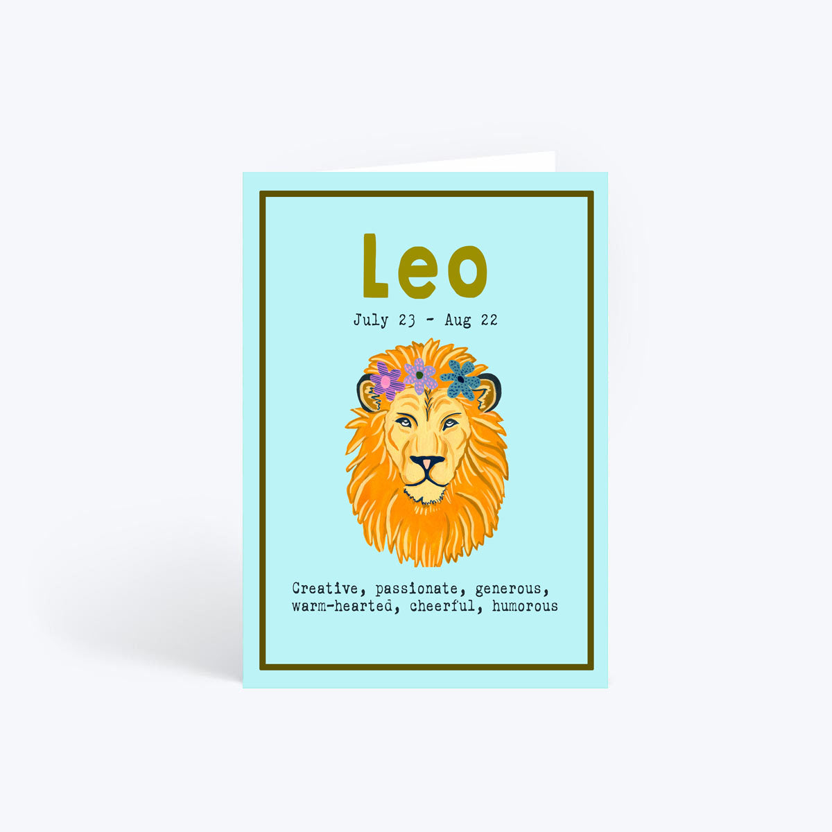 Leo birthday card