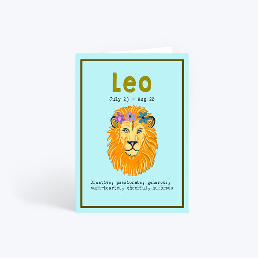 Leo birthday card