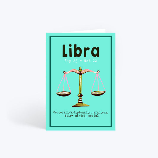 Libra birthday card