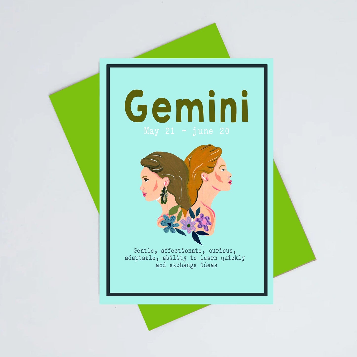 Gemini birthday card
