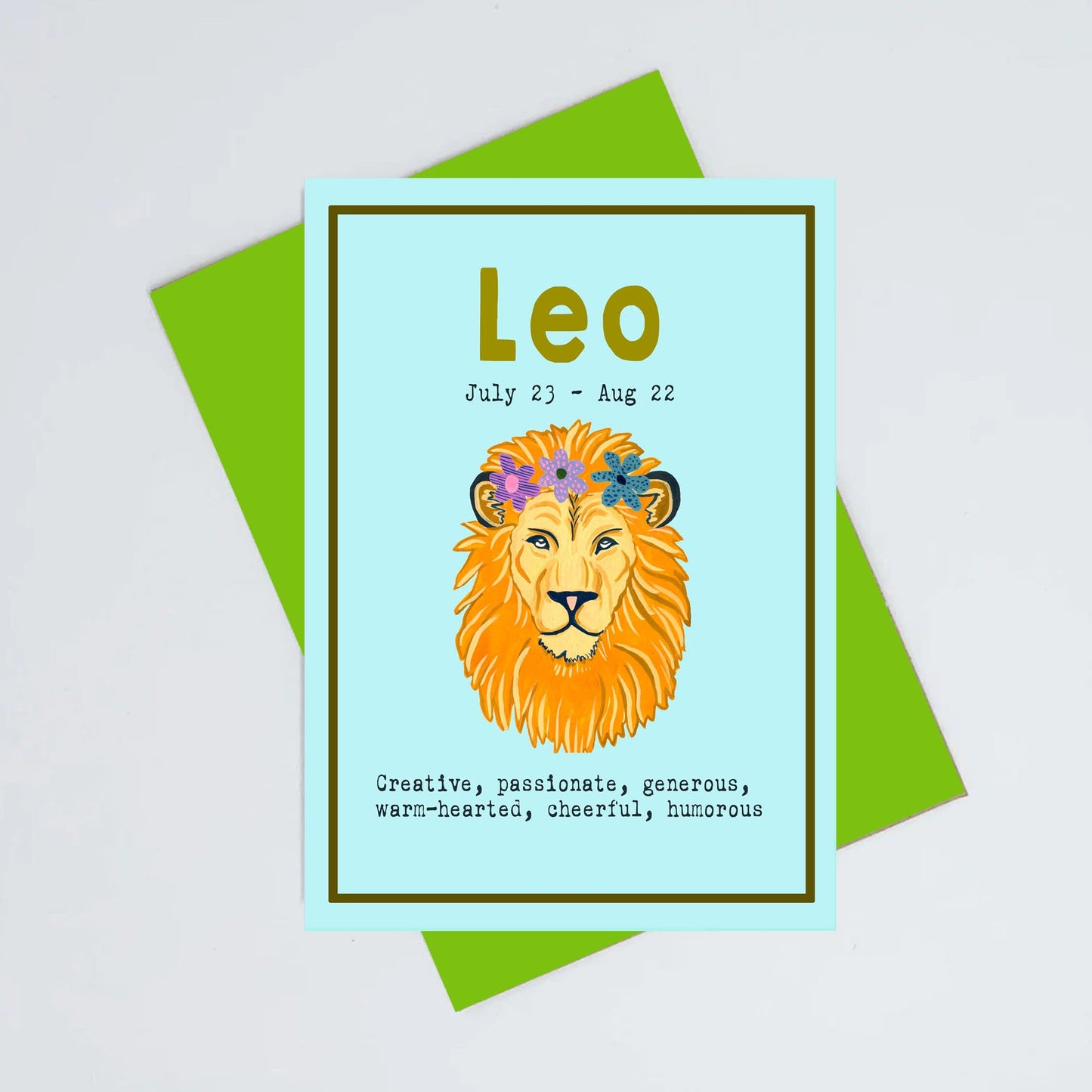 Leo birthday card