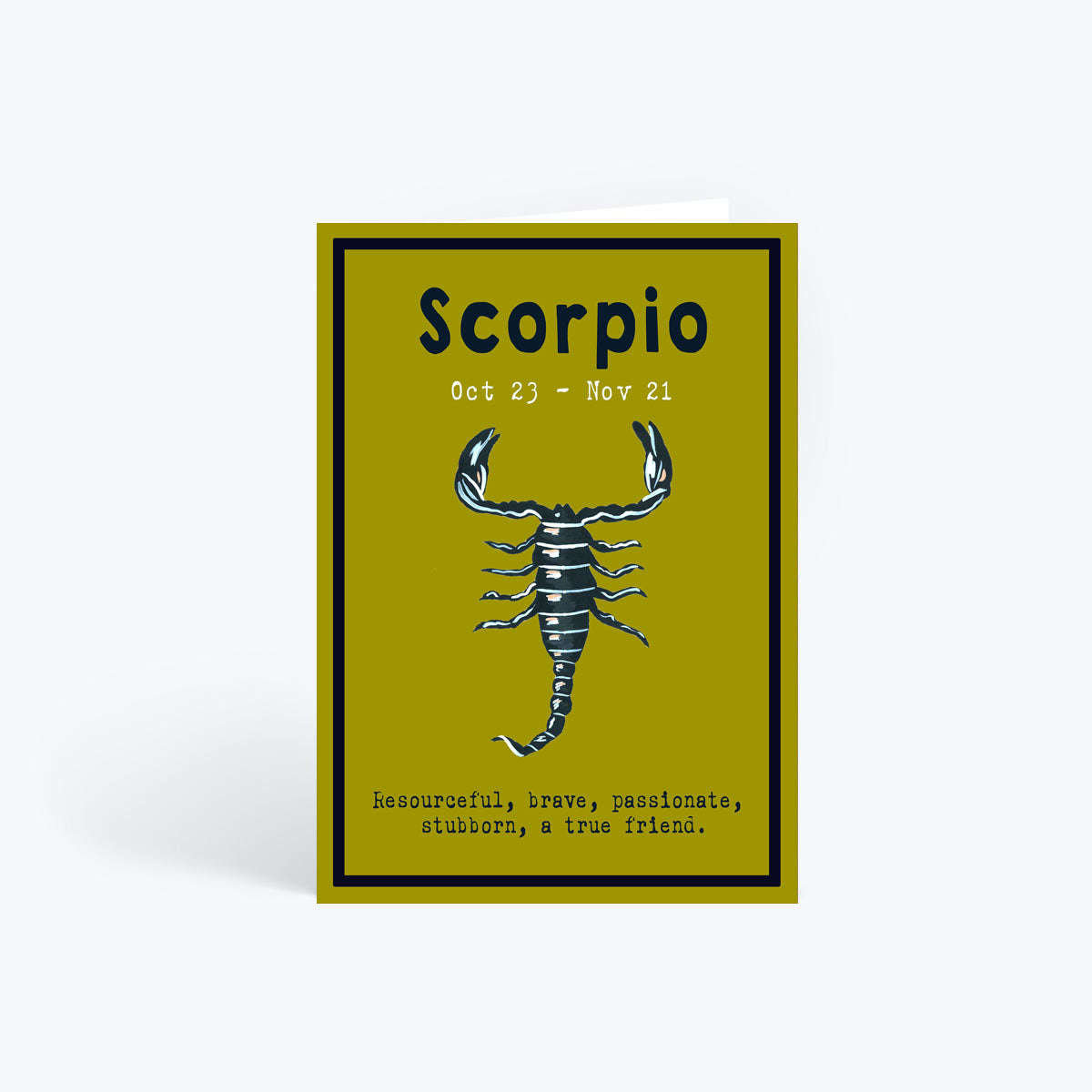 Scorpio birthday card