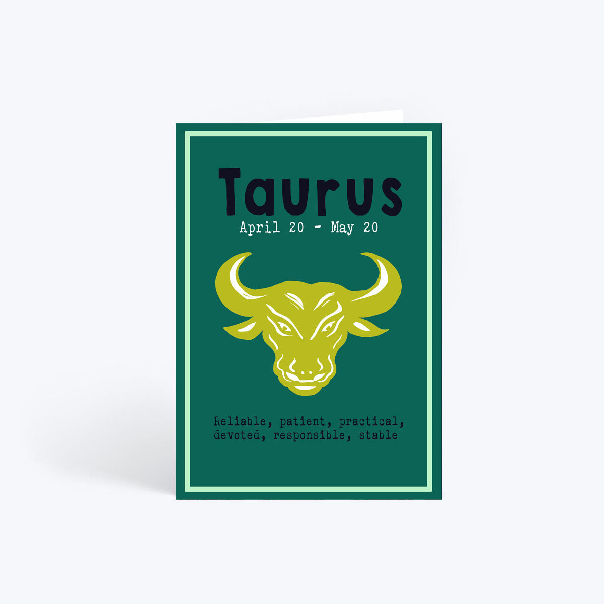 Taurus birthday card