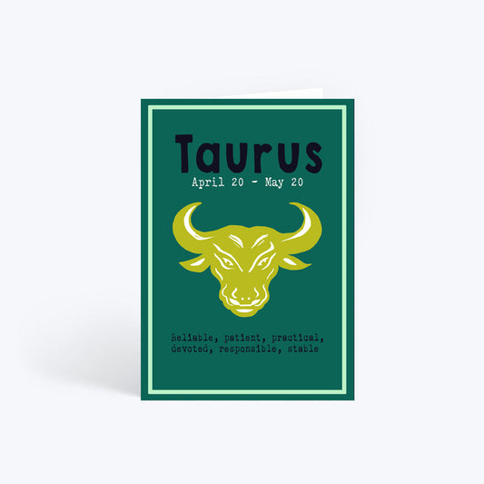 Taurus birthday card