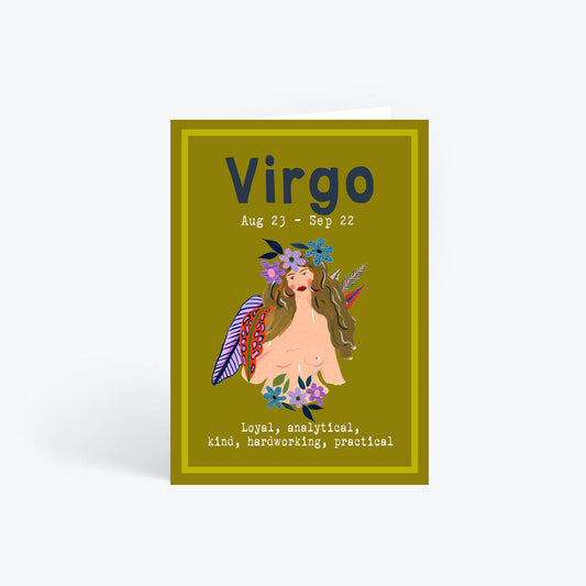 Virgo birthday card