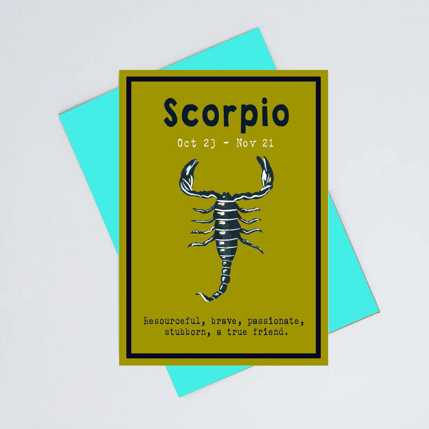 Scorpio birthday card