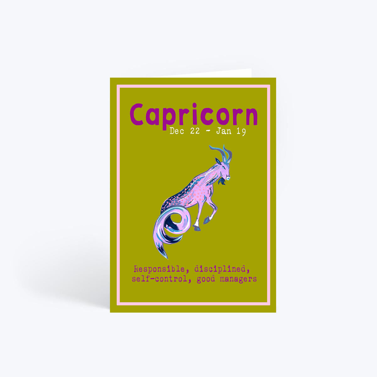 Capricorn birthday card
