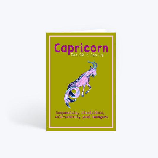 Capricorn birthday card