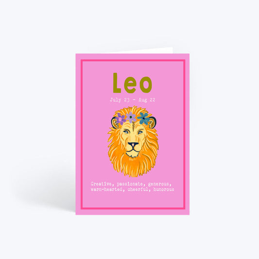 Leo birthday card