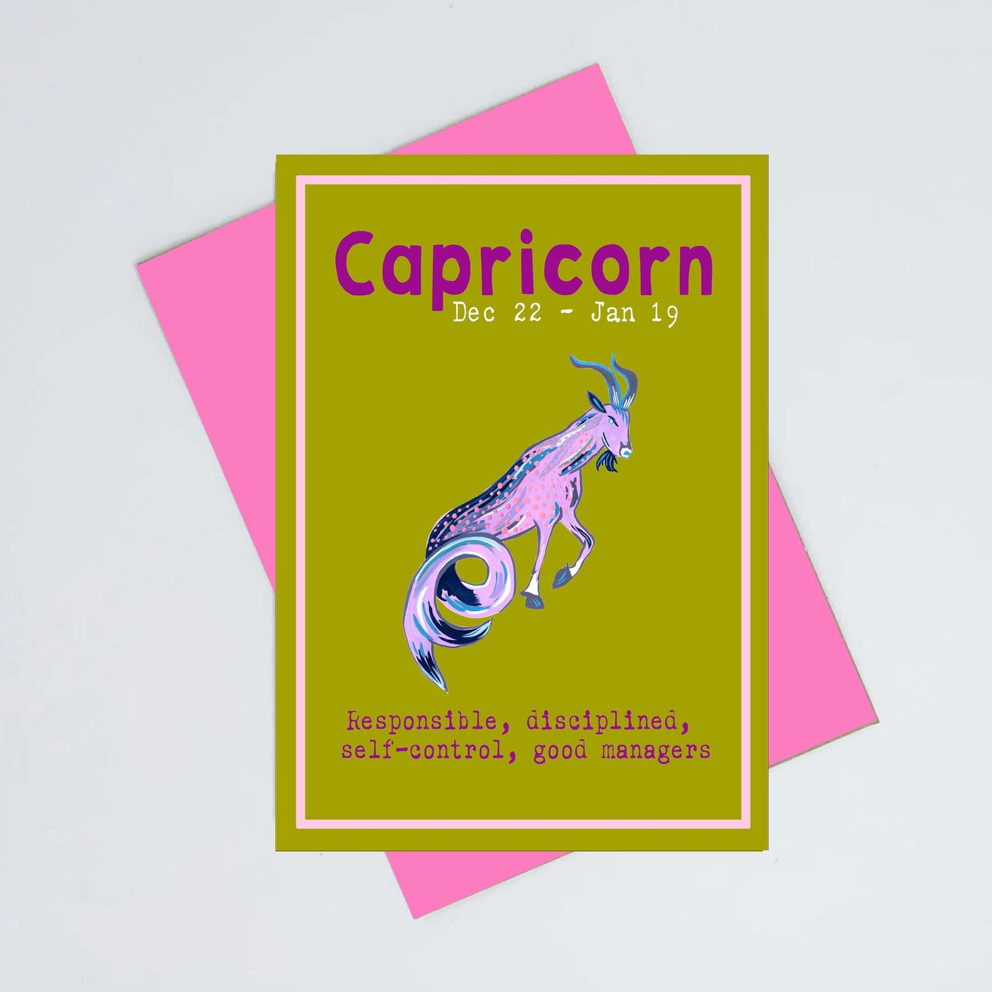 Capricorn birthday card