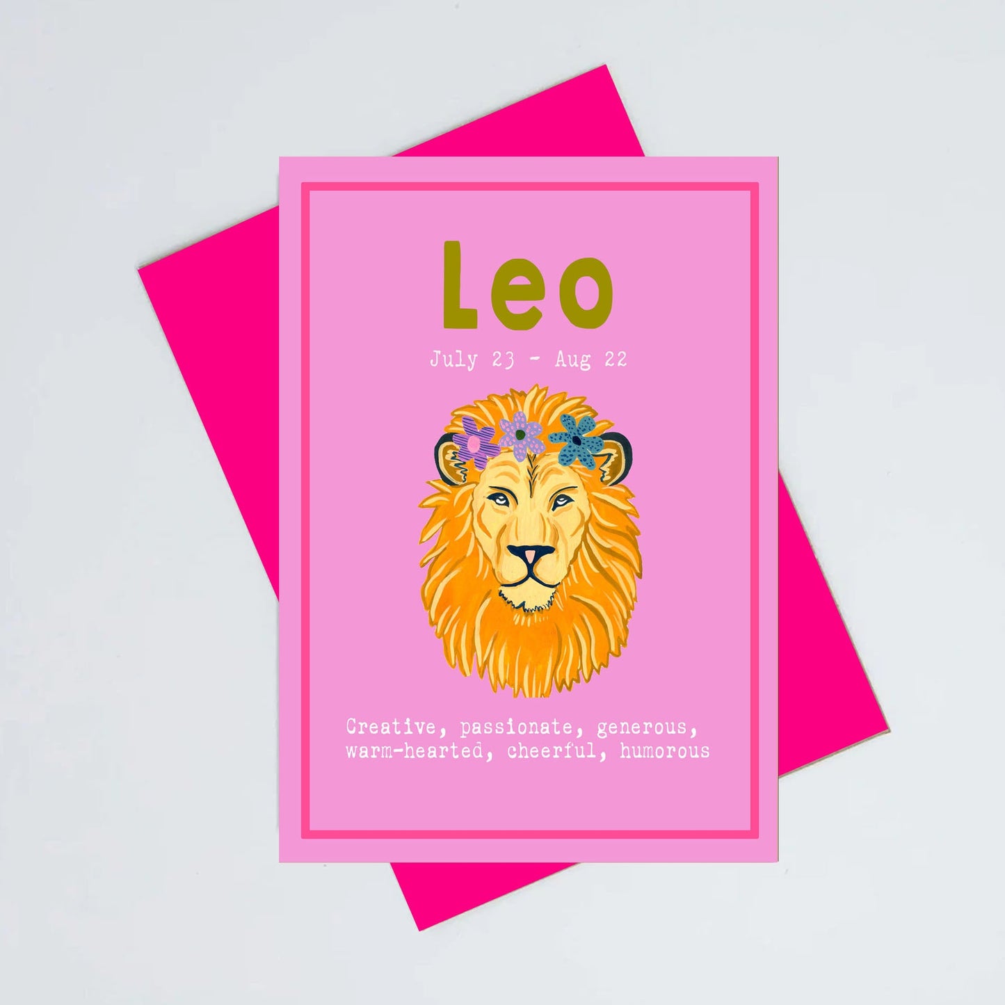 Leo birthday card