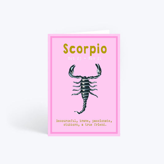 Scorpio birthday card