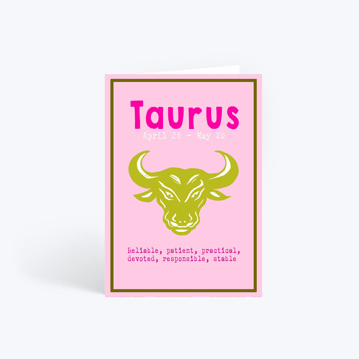 Taurus birthday card