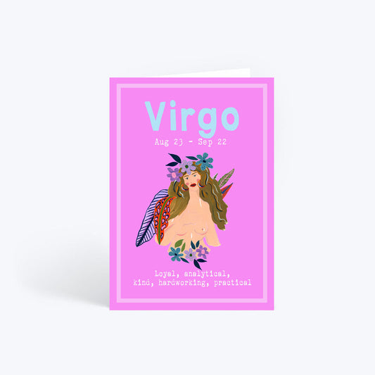 Virgo birthday card