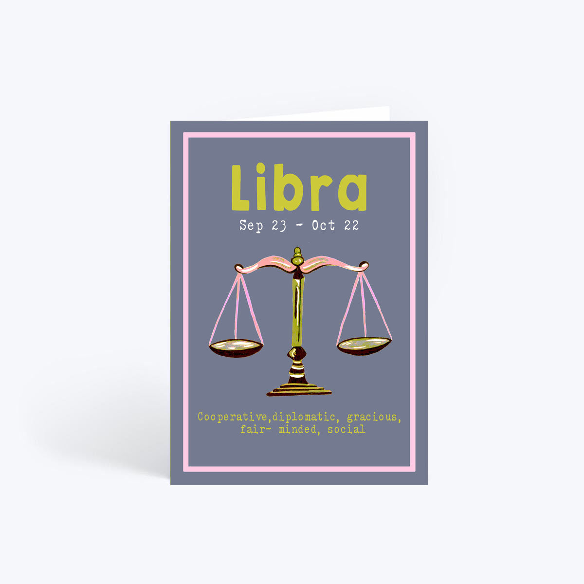Libra birthday card