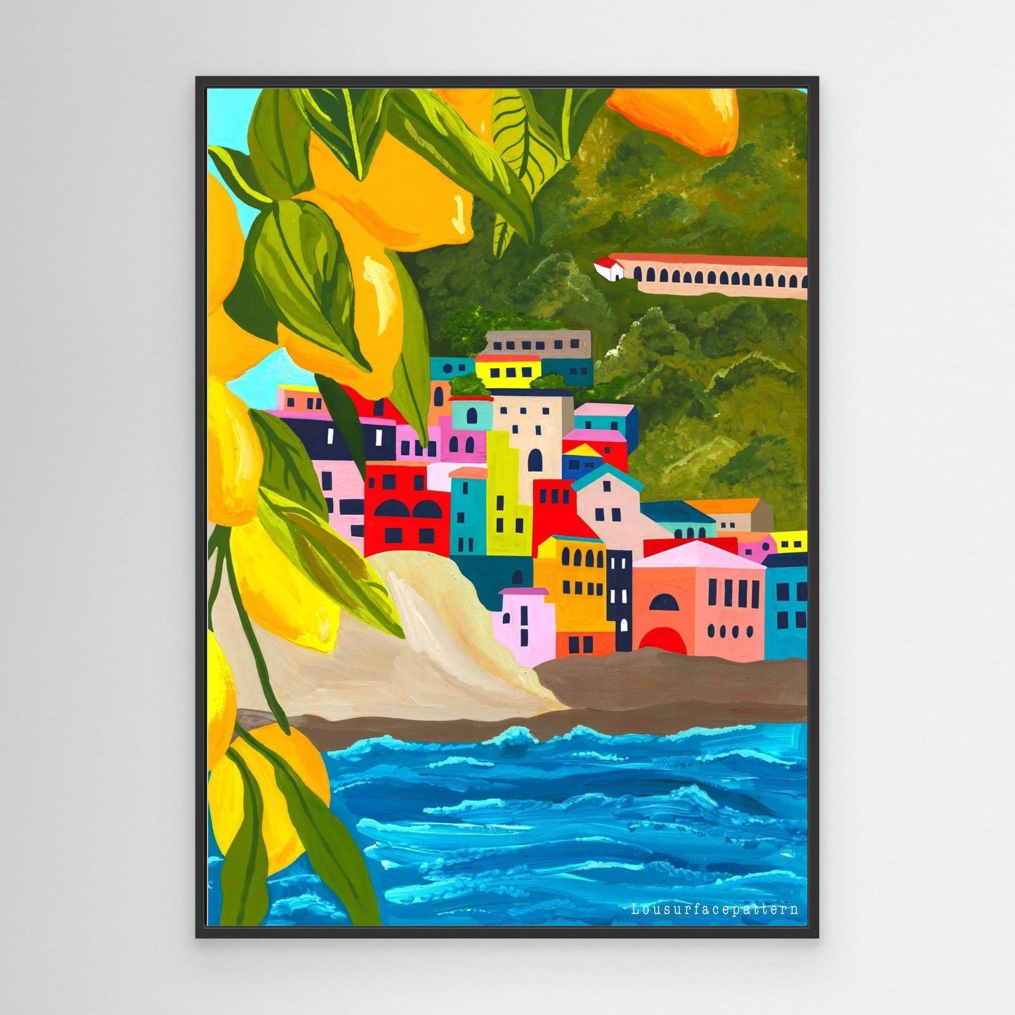 "Italy Lemons" Canvas print 