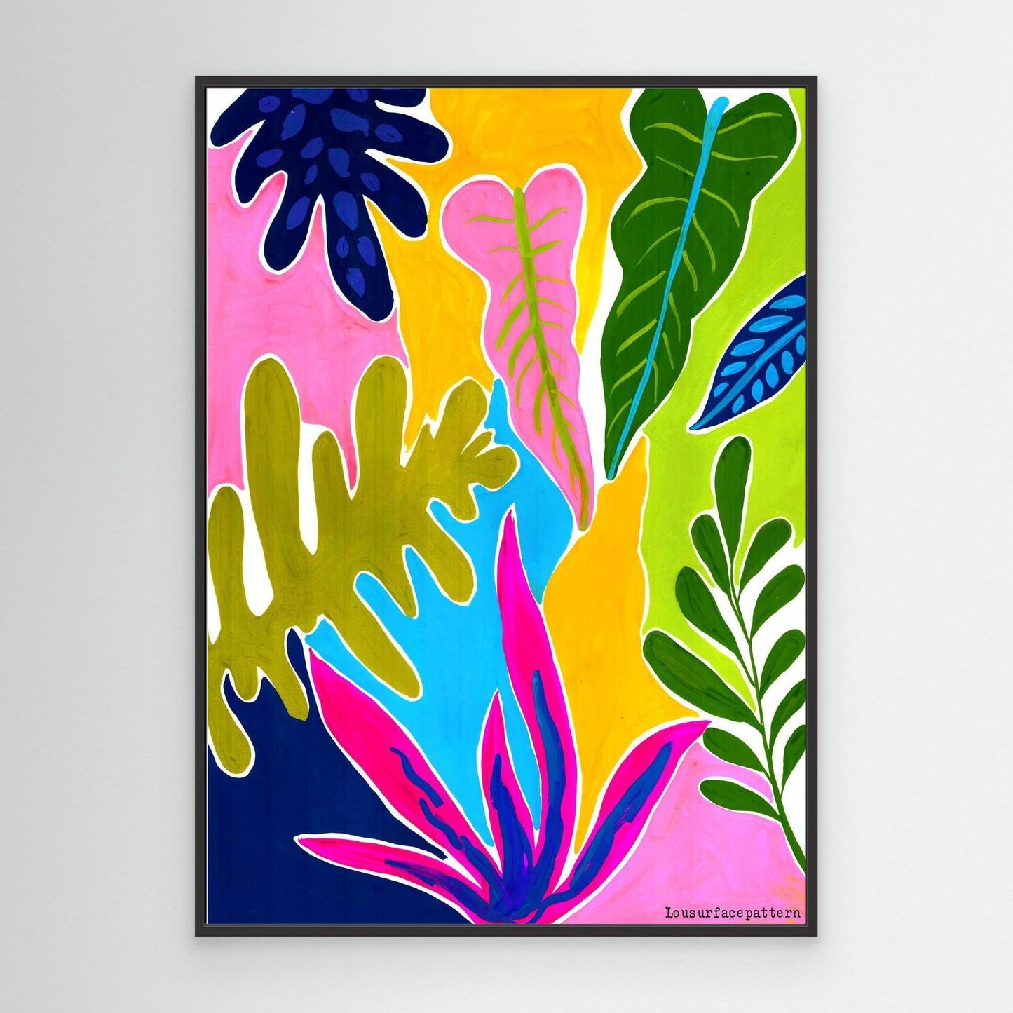 "Abstract tropicals" Canvas print
