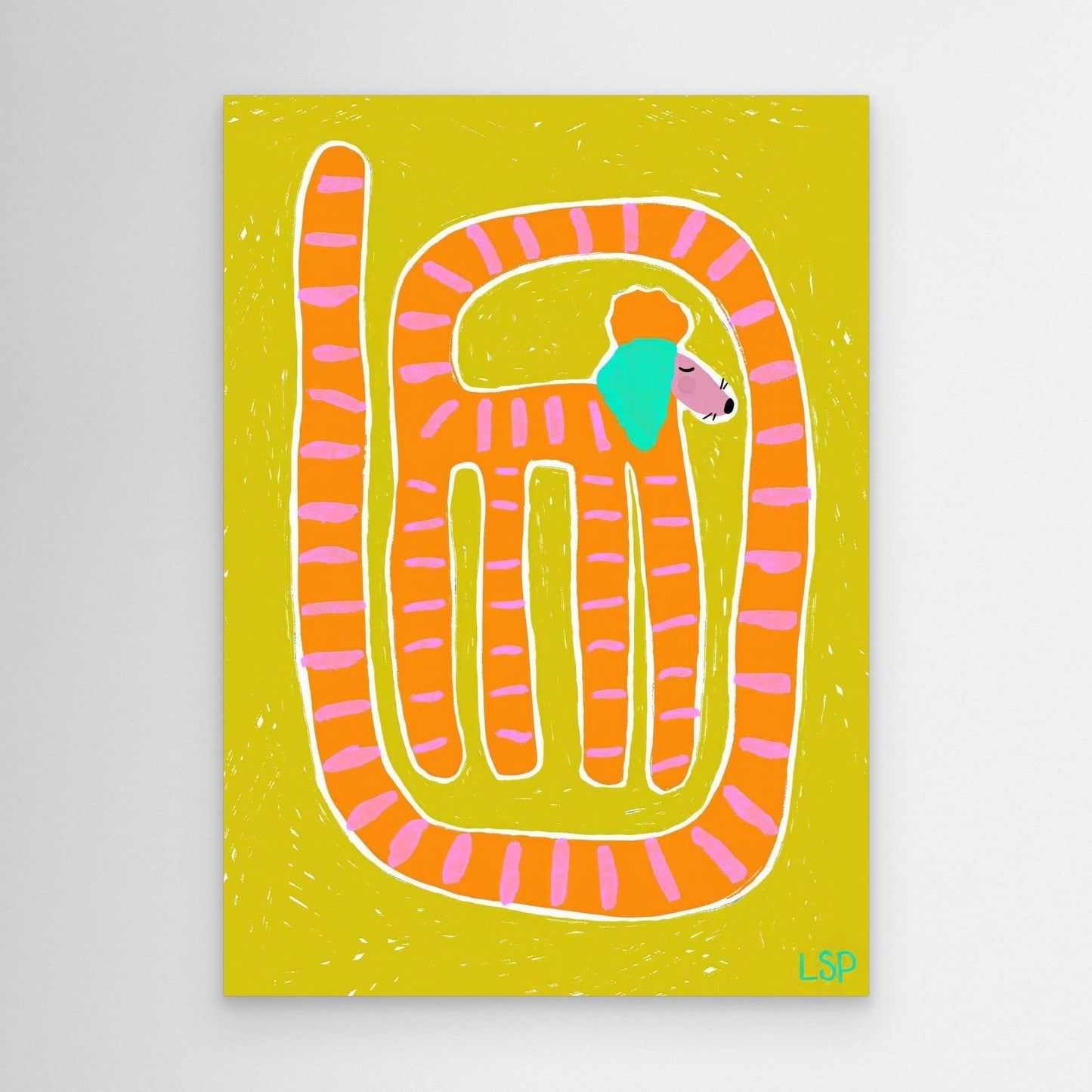 "Funky dog" canvas print